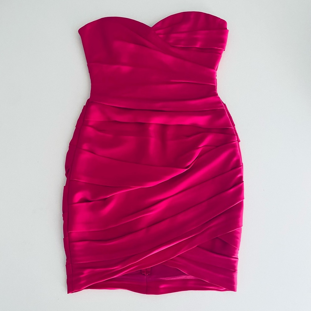 BCBGMaxAzria Strapless Pink Dress